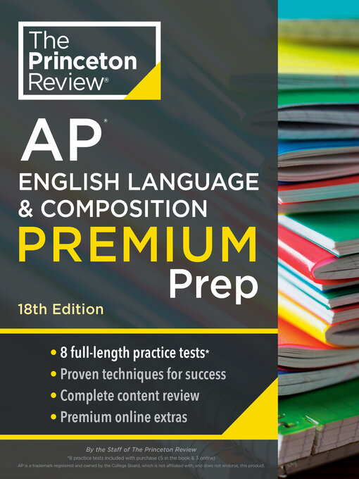 Title details for Princeton Review AP English Language & Composition Premium Prep, 1 by The Princeton Review - Available